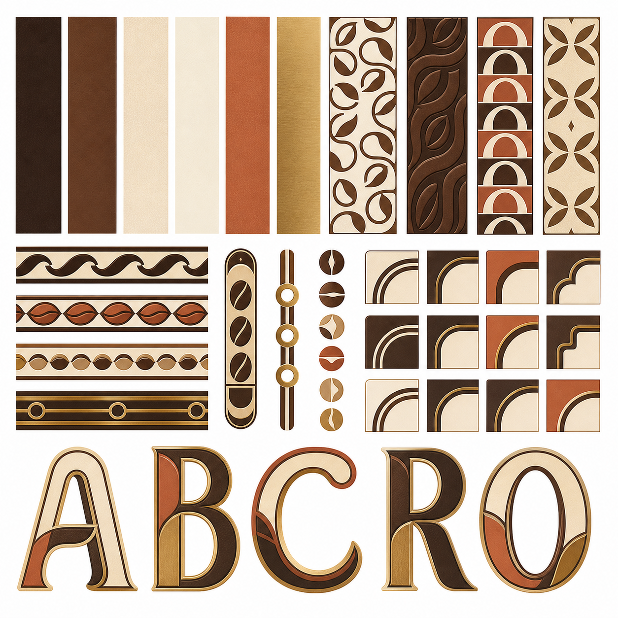 Planche inspiration couleur coffee