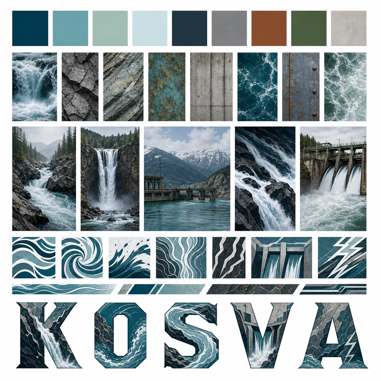 Planche inspiration couleur Kosva river