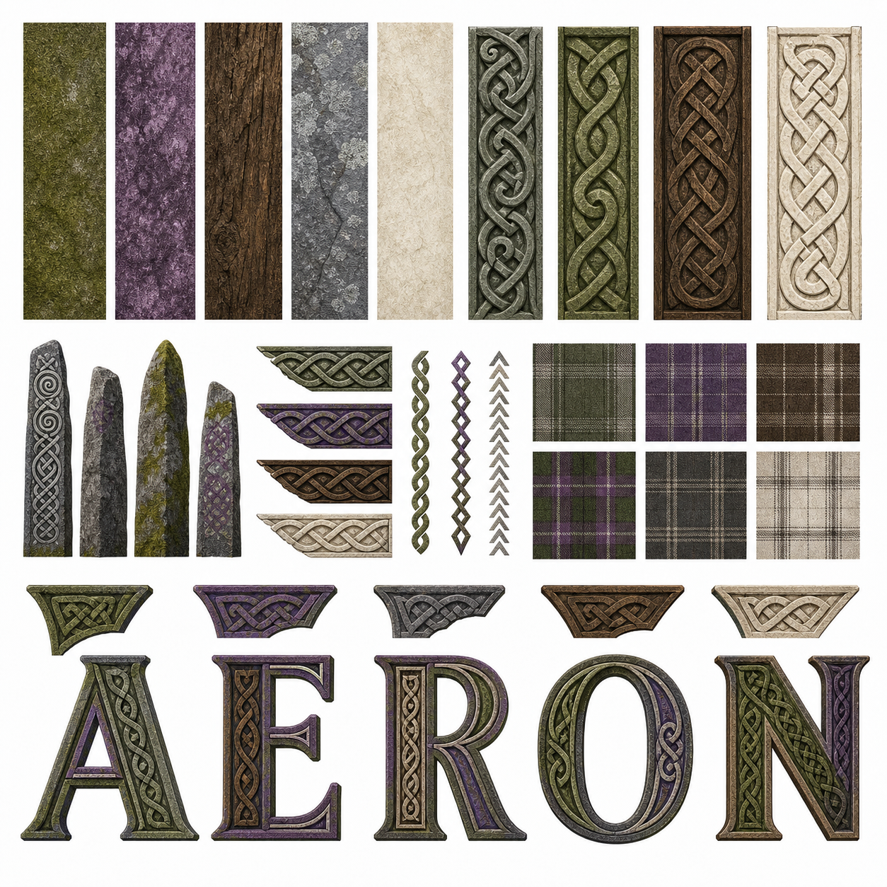 Planche inspiration couleur pagan highlands